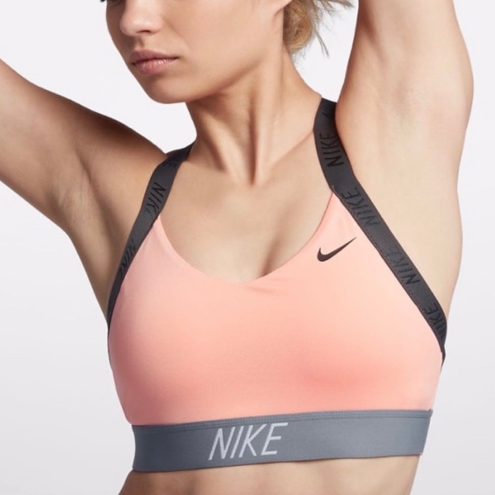 Nike Peach and Gray Sports Bra